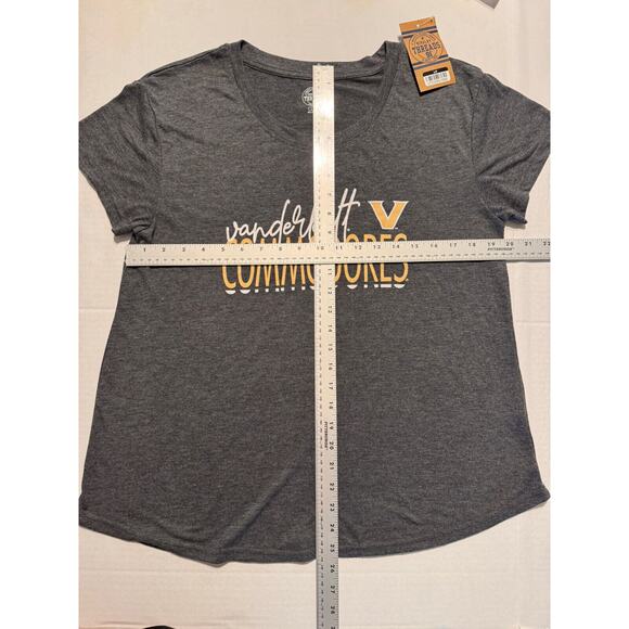 NWT Vanderbilt University Commodores Women's Large T-Shirt, Gray, Soft - Picture 3 of 4